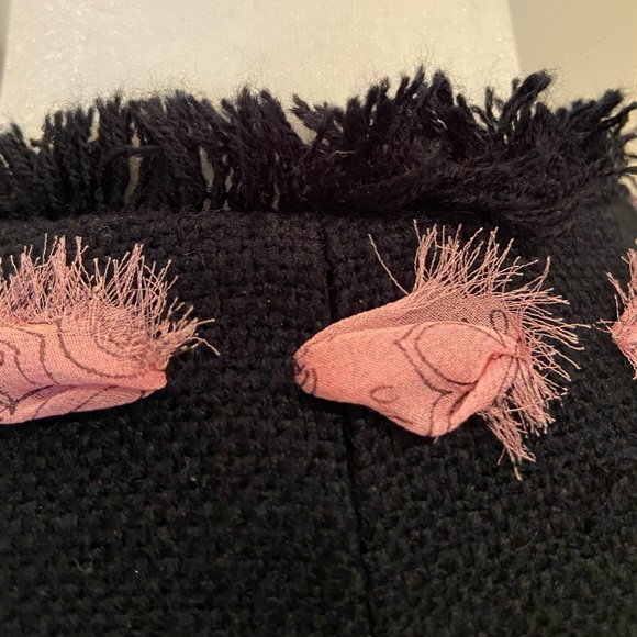 Black & Pink Tweed-Style Jacket - Picture 7 of 7